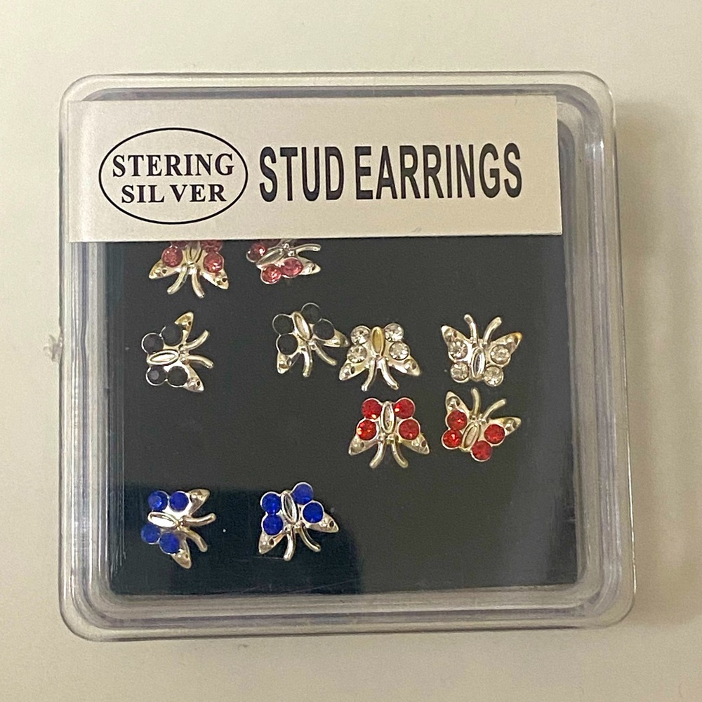 Sterling Silver Butterfly Earrings